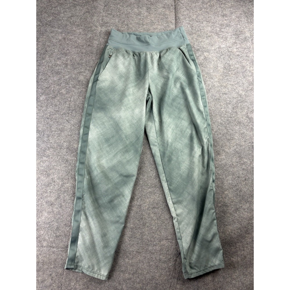 Athleta Nolita Crop Pant Womens 2 Green Slim Tapered Lounge Minimal Travel‎